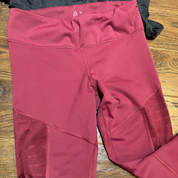 Reebok Burgundy Leggings - Picture 6 of 9